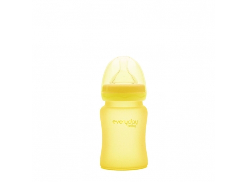 Bình thủy tinh Everyday Baby MilkHero Shatter Protection 150ml Màu Vàng
